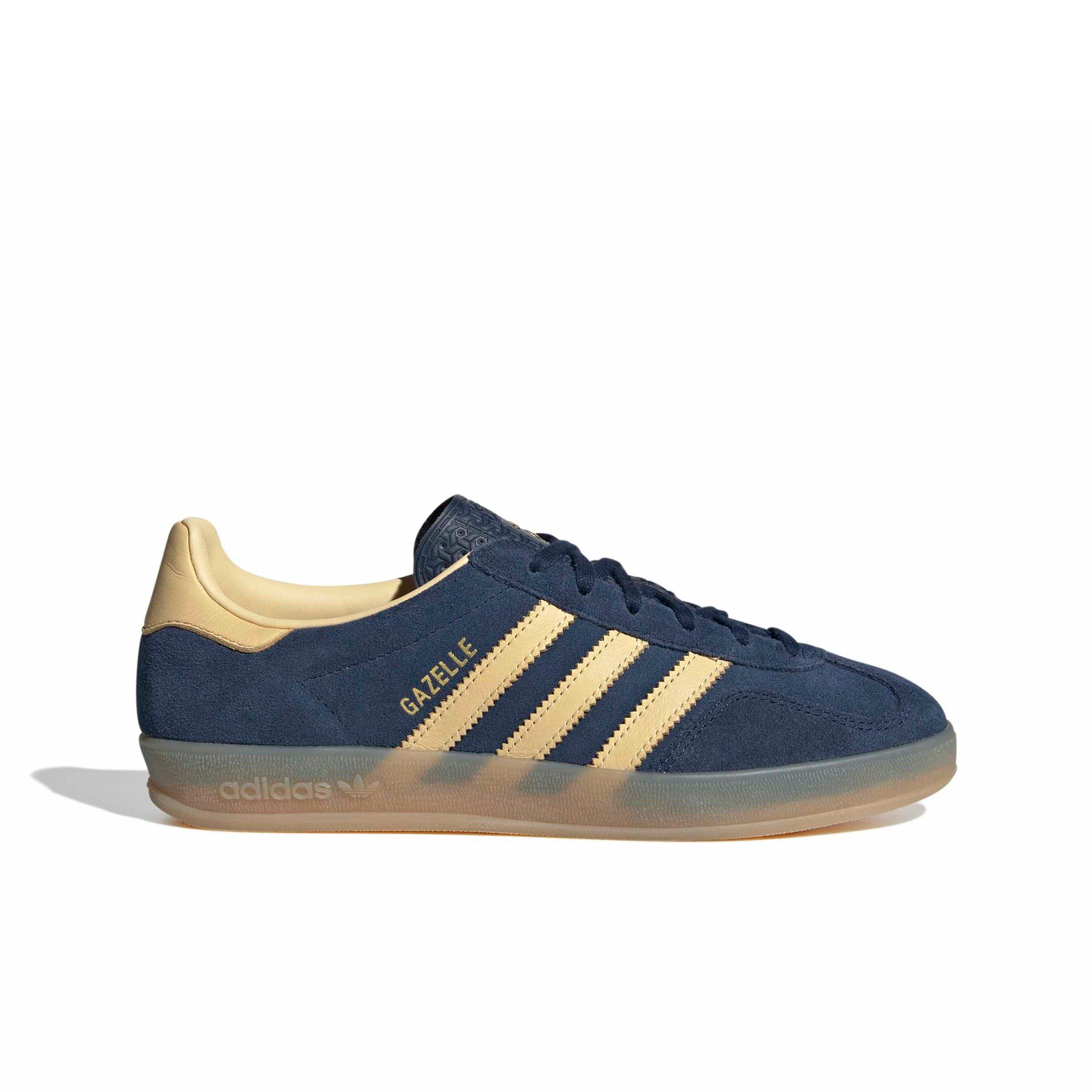 adidas Originals Gazelle Indoor "Night Indigo/Orange Tint/Gum 4" Women's Shoe - INDIGO/ORANGE/GUM